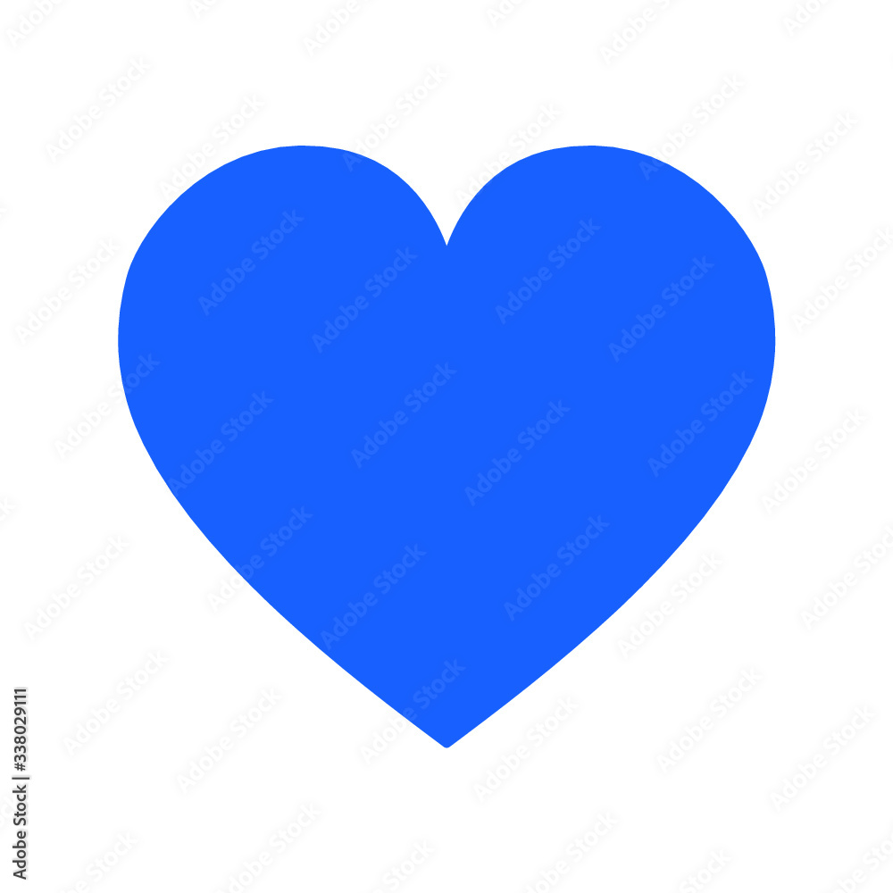 Vector de corazón azul