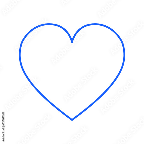 Vector de corazón azul