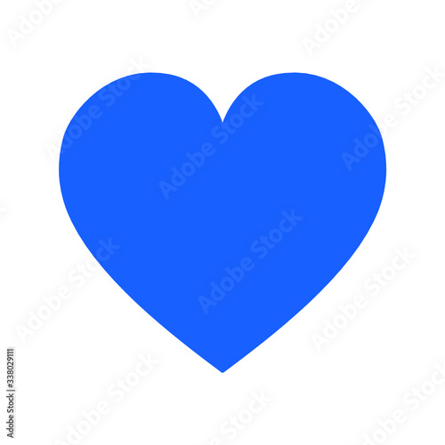 Vector de corazón azul