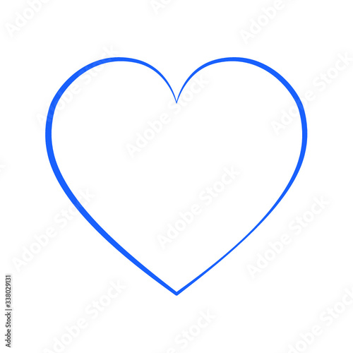 Vector de corazón azul