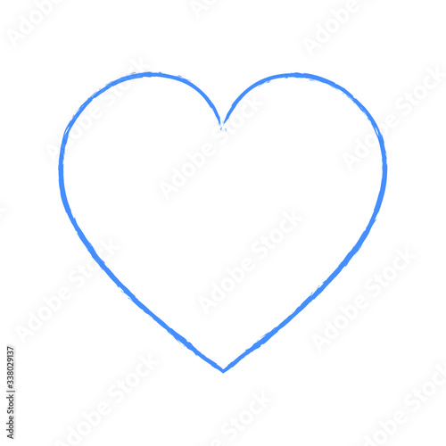 Vector de corazón azul