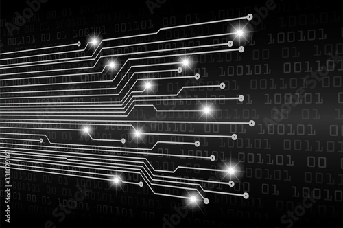 cyber circuit future technology concept background