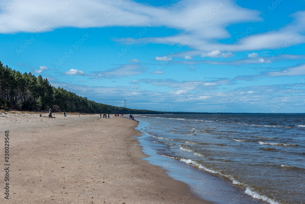 Baltic Sea Beach in Spring During Coronavirus Lock Down Baltic Sea Beach in Spring During Coronavirus Lock Down