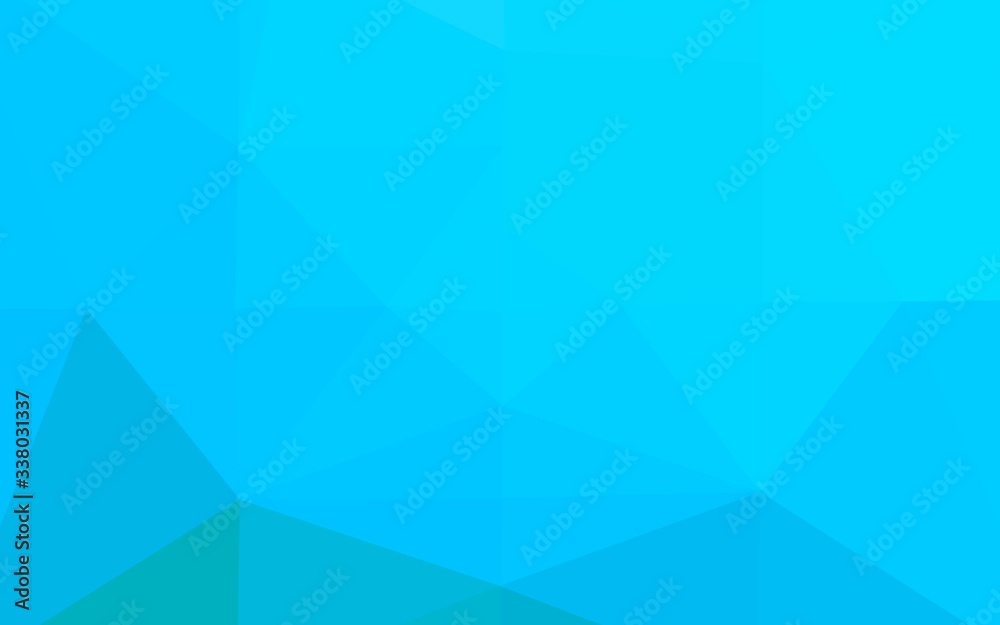 Obraz premium Light BLUE vector polygon abstract background. Geometric illustration in Origami style with gradient. Brand new style for your business design.