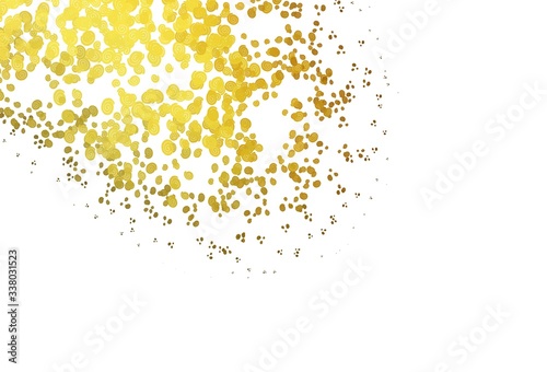Light Yellow, Orange vector template with lava shapes.