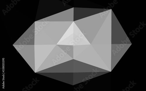 Light Silver, Gray vector low poly texture. A completely new color illustration in a vague style. Elegant pattern for a brand book.