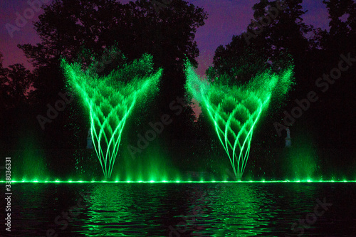 Obraz na plátne Spectacle des Grandes Eaux au Chateau de Versailles