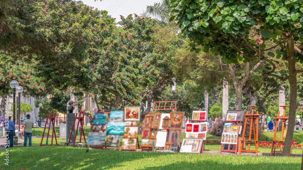 Foto Miraflores central park timelapse