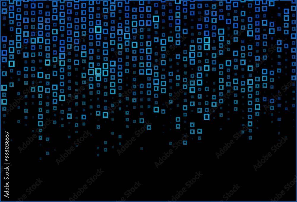 Dark BLUE vector texture in rectangular style.