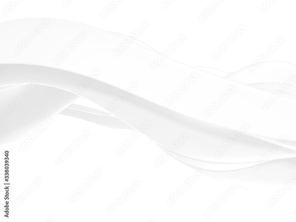 Fototapeta premium White abstract liquid wavy background
