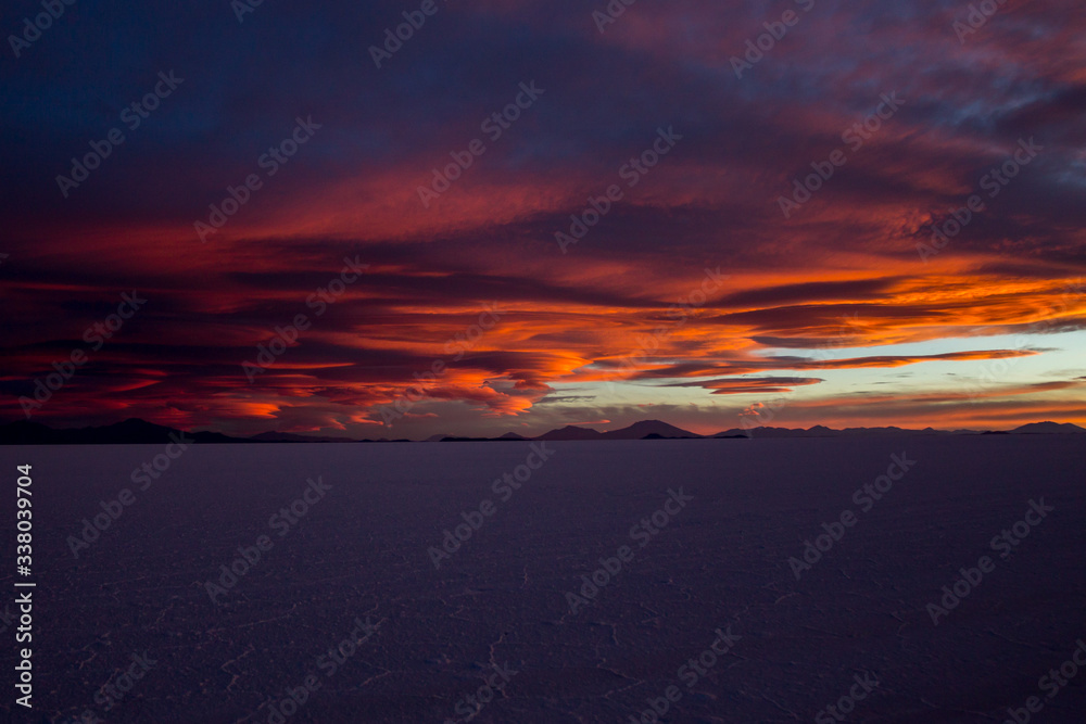 Uyuni salt marsh in Bolivia beautiful views sunsets and sunrises