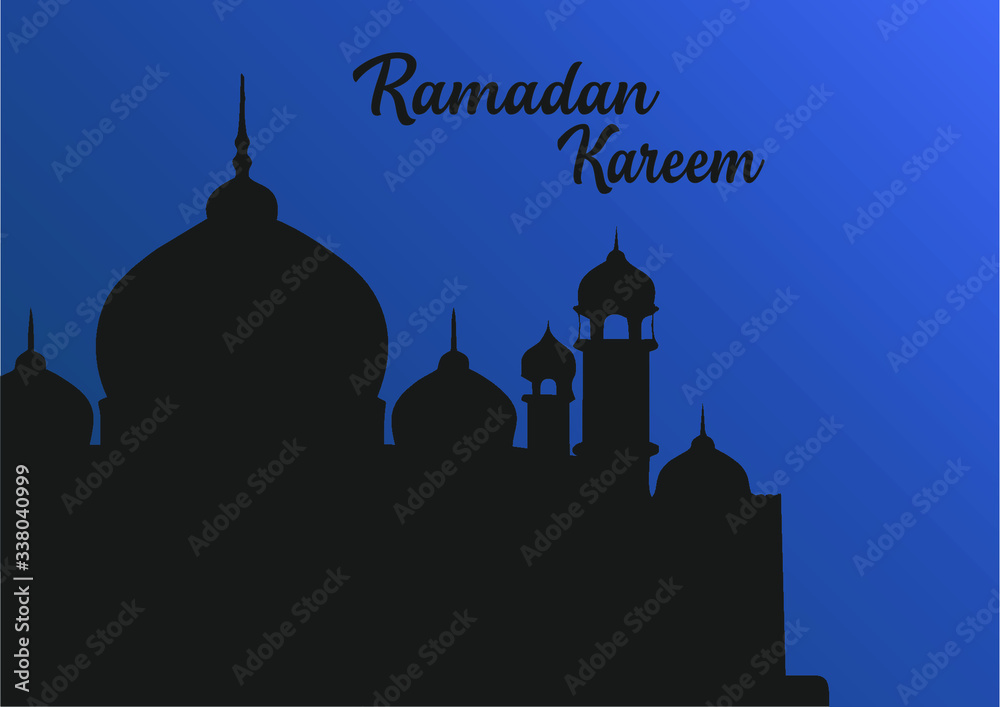 Ramadan Kareem Poster Vector Illustration Concept