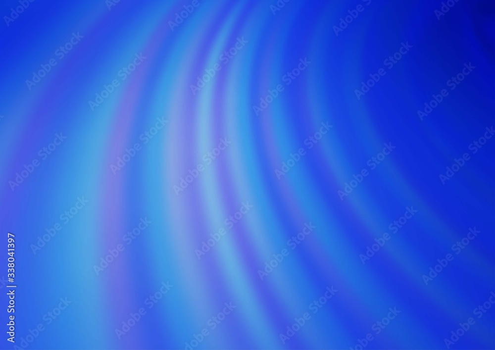 Light BLUE vector blurred shine abstract background. Modern geometrical abstract illustration with gradient. The elegant pattern for brand book.