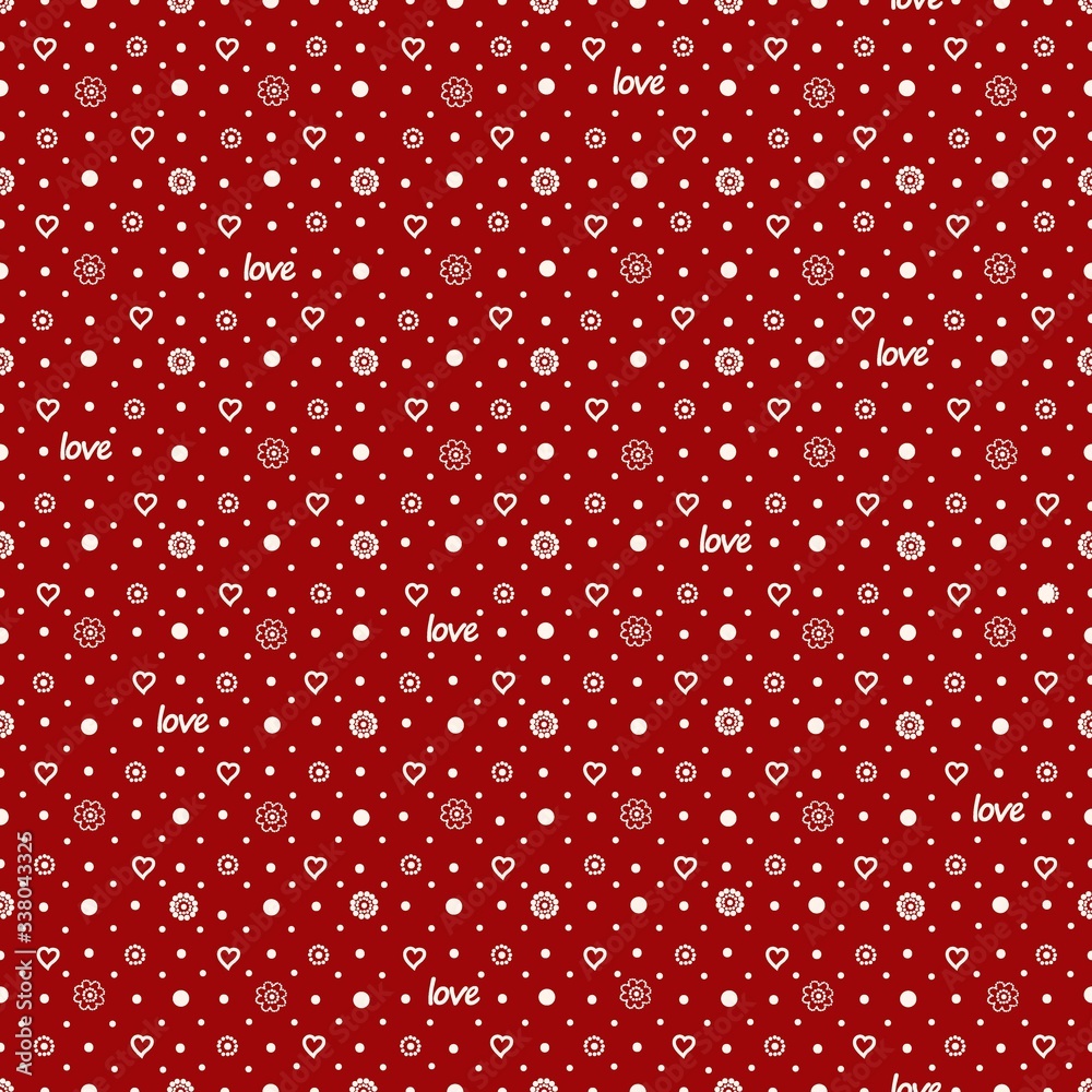 Seamless abstract pattern on red background Seamless abstract pattern on red background