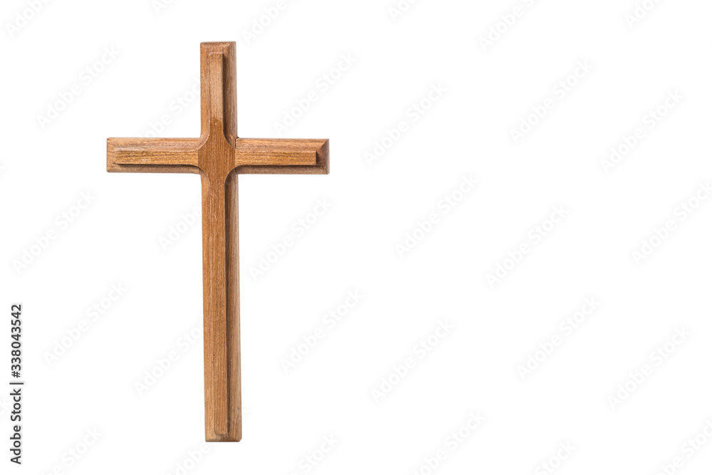 The cross standing on white background. Cross on a backdrop.The cross symbol for Jesus christ. Christianity, religious, faith, Jesus or belief. The cross standing on white background. Cross on a backdrop.The cross symbol for Jesus christ. Christianity, religious, faith, Jesus or belief.