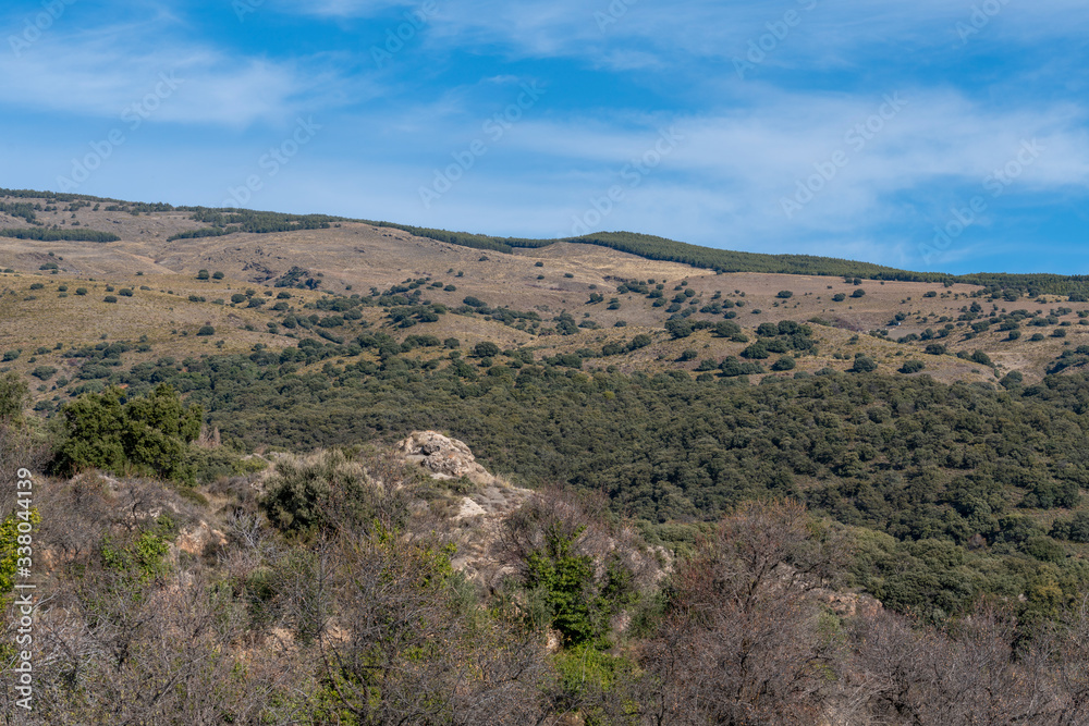 Steep landscape in Los Picachos in Spain