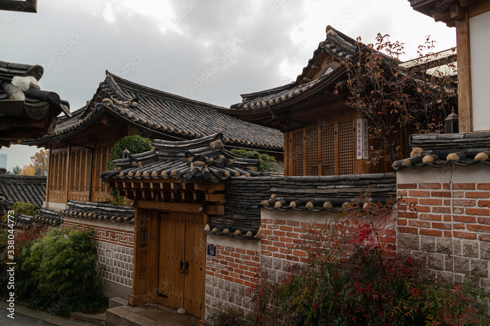 Part of Bukchon Hanok Village, an international tourist destination in Jongno-gu, Seoul, Korea Part of Bukchon Hanok Village, an international tourist destination in Jongno-gu, Seoul, Korea
