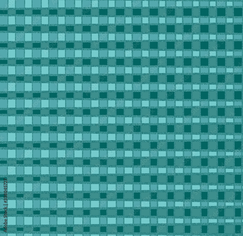 Fototapeta premium Abstract weave pattern background in shades of teal