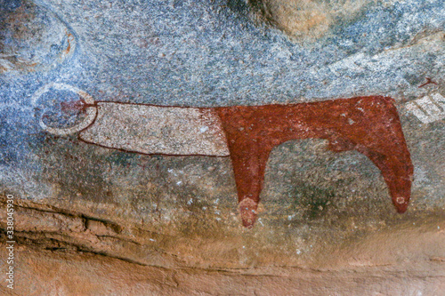 Amazing Inside View Pictures of the Laas Geel cave formations - an earliest known cave paintings in the Horn of Africa, Somaliland photo