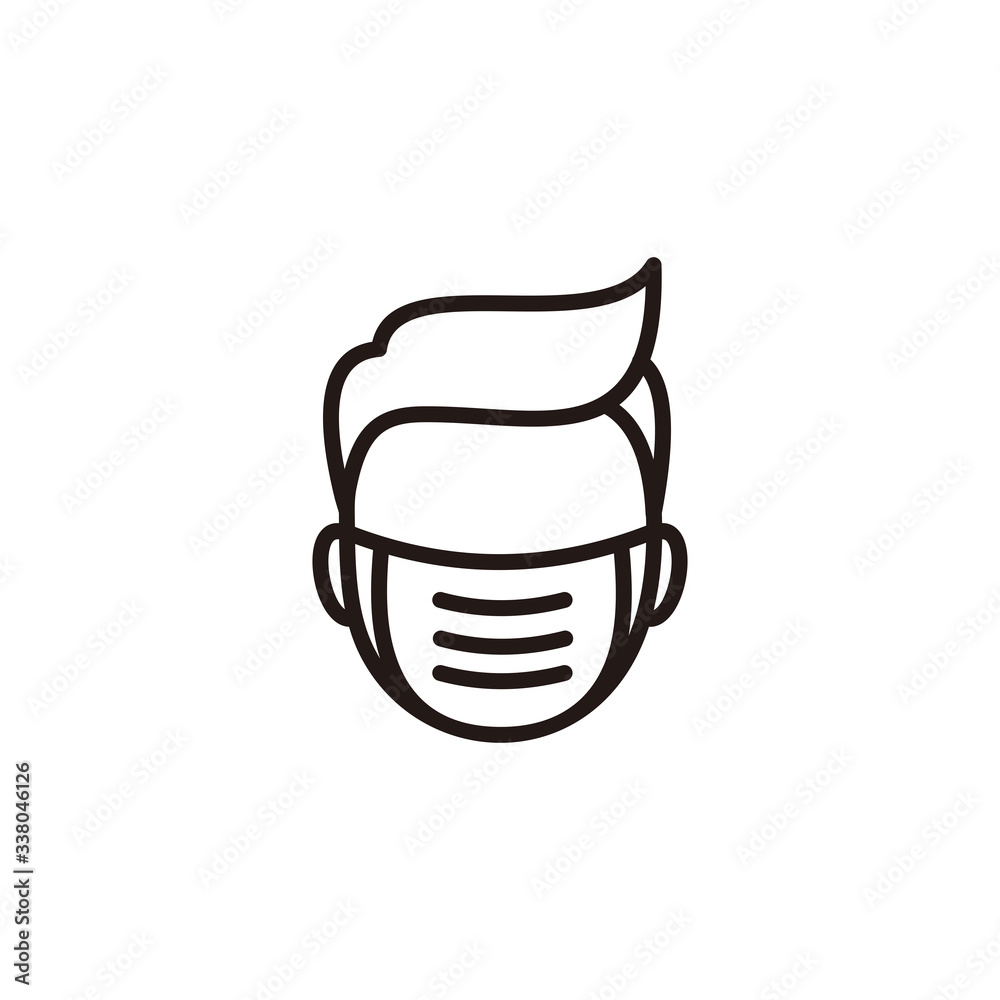 Use mask icon vector illustration