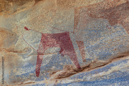 Amazing Inside View Pictures of the Laas Geel cave formations - an earliest known cave paintings in the Horn of Africa, Somaliland photo