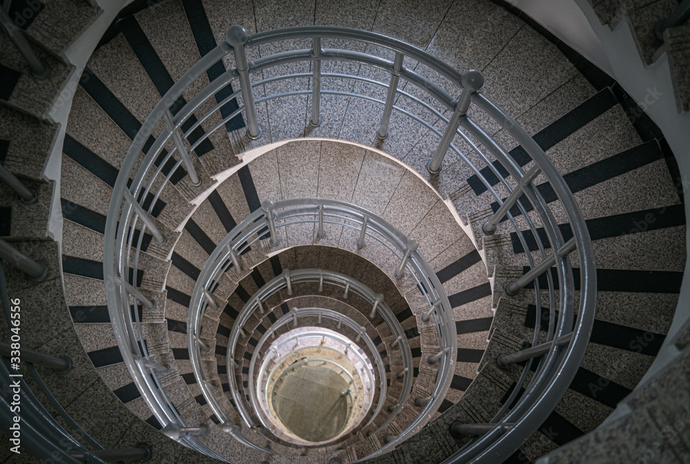 Structure and stairs of Taejongdae lighthouse in Busan, South Korea