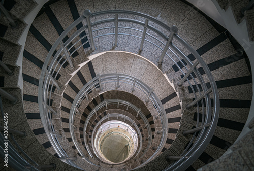 Structure and stairs of Taejongdae lighthouse in Busan, South Korea