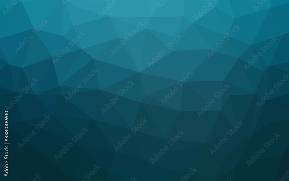 Obraz premium Light BLUE vector triangle mosaic texture. A vague abstract illustration with gradient. Template for your brand book.