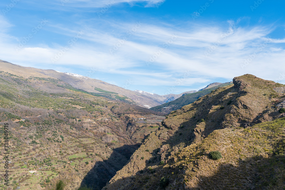 Steep landscape in Los Picachos in Spain