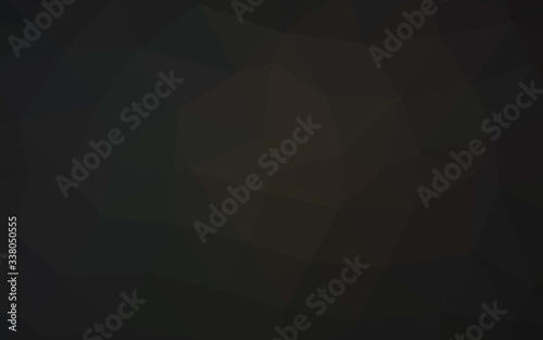 Dark Black vector blurry triangle template. A completely new color illustration in a vague style. Template for your brand book.