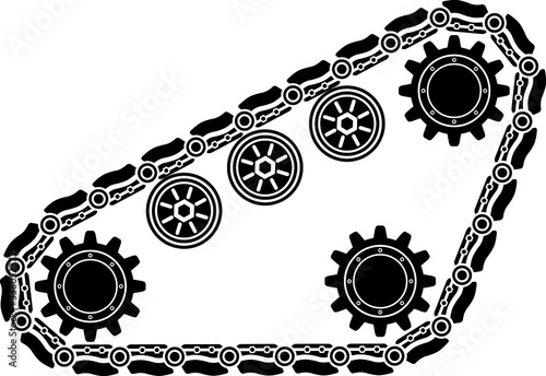 Tracks Tank,Tank Caterpillar number twenty twenty-seven