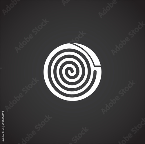 RFID related icon on background for graphic and web design. Creative illustration concept symbol for web or mobile app