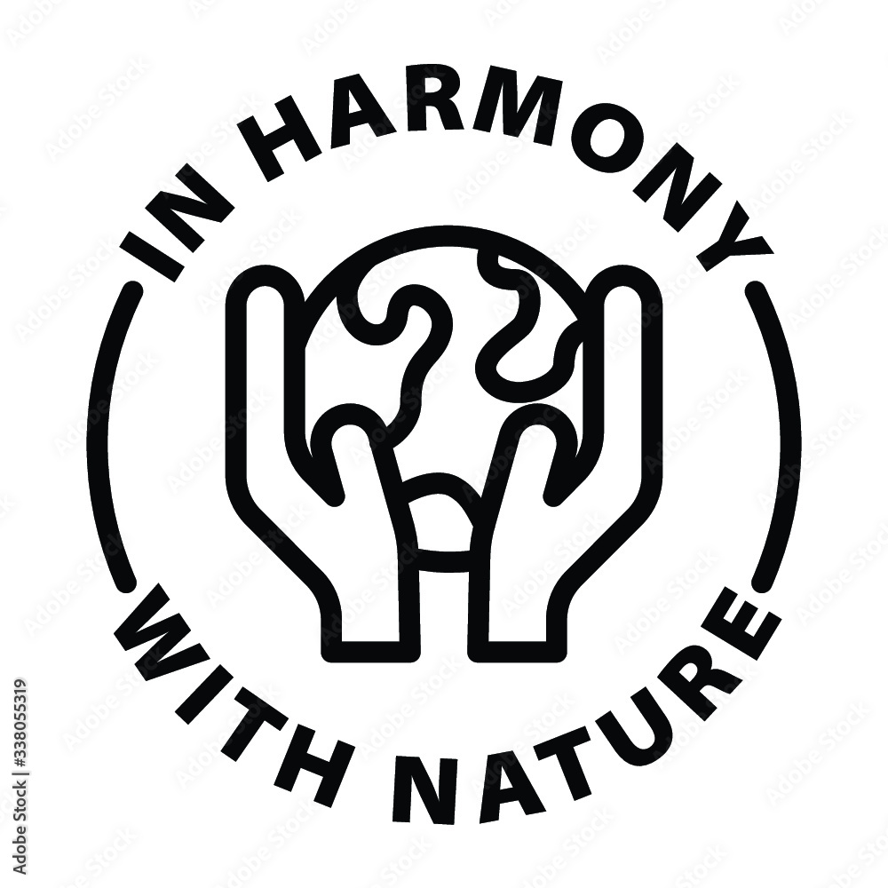 Obraz premium in harmony with nature icon