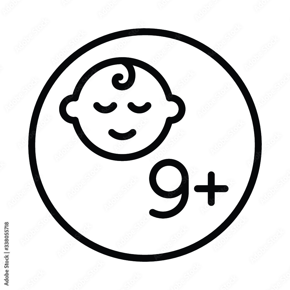 9 months baby icon 9 months baby icon