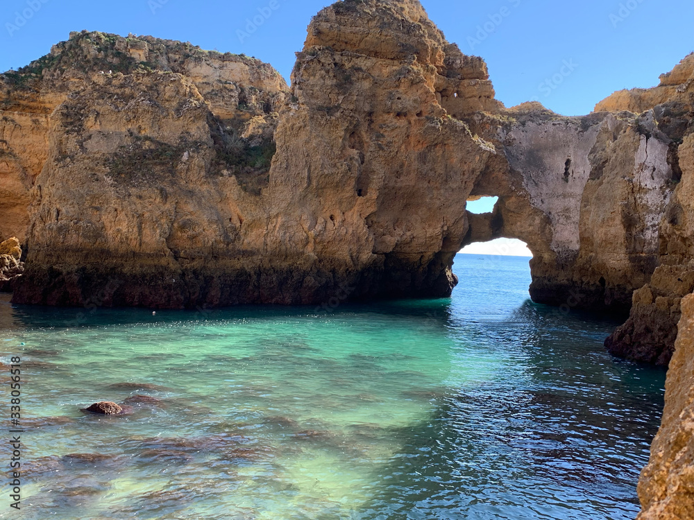 Caves on the Portuguese coastline
