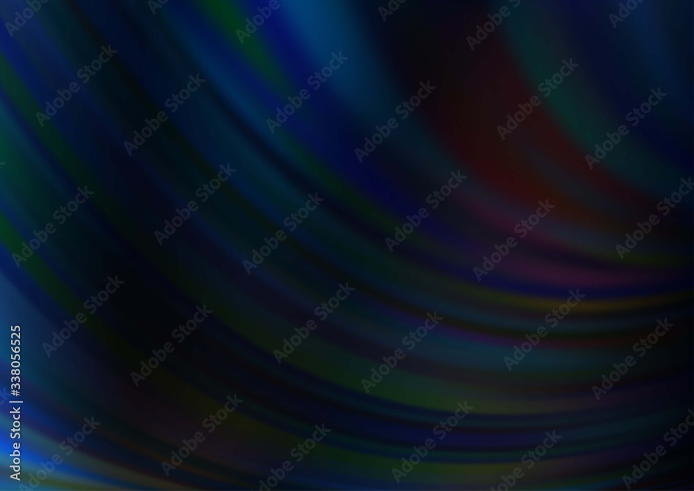 Dark BLUE vector template with liquid shapes. A sample with blurred bubble shapes. A completely new template for your business design. Dark BLUE vector template with liquid shapes. A sample with blurred bubble shapes. A completely new template for your business design.