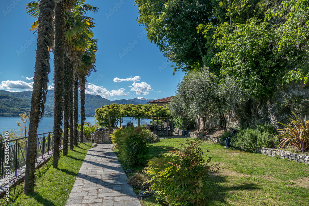 The garden of hermitage of Santa Caterina del Sasso