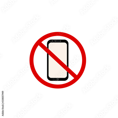 no phone sign. vector, symbol and icon