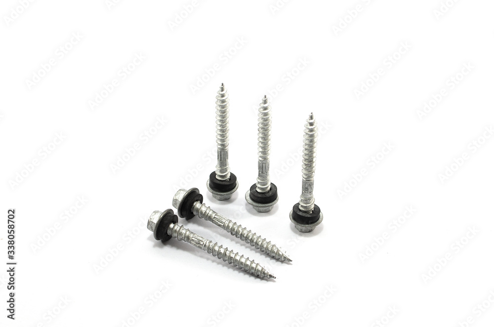 Screw nut isolated on a white background Screw nut isolated on a white background