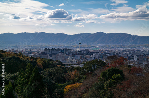 Autumn Urban Landscape in Kyoto, Japan