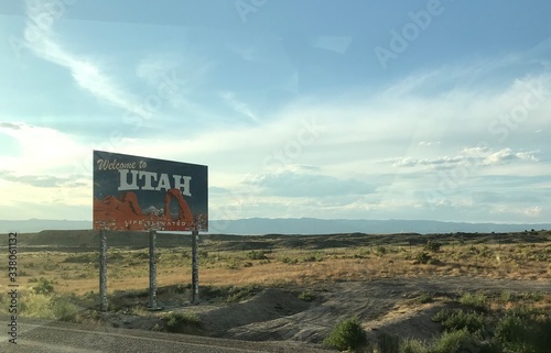 road sign in the desert