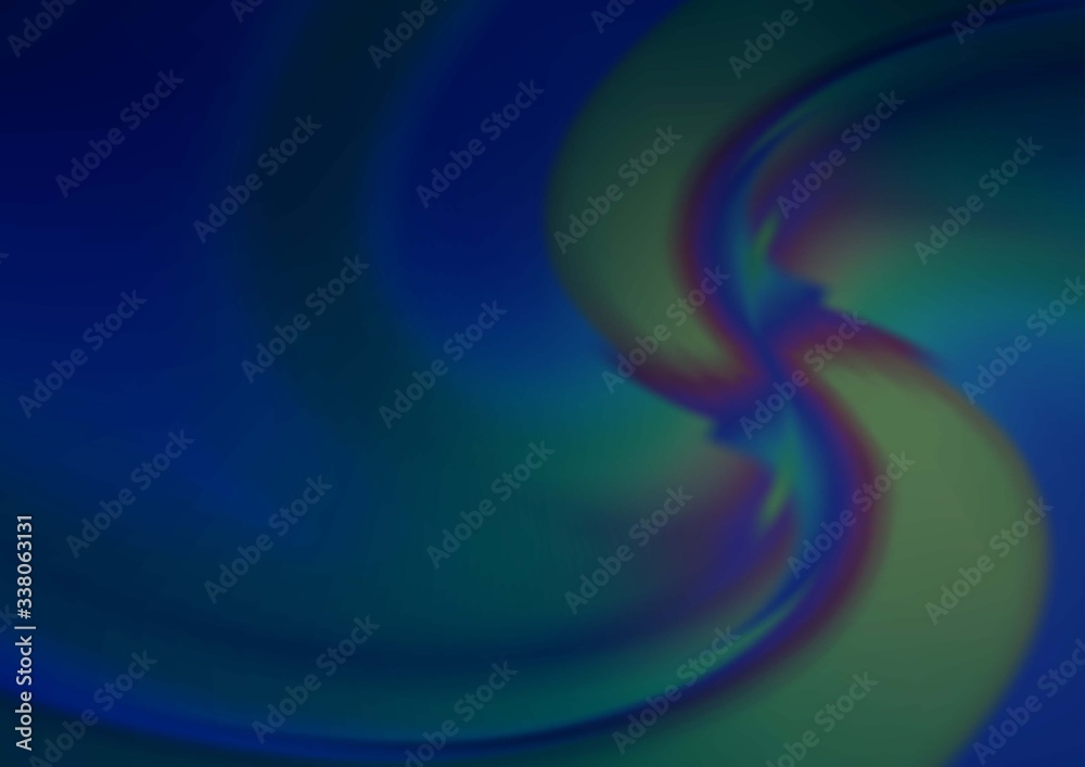 Obraz premium Dark BLUE vector background with lamp shapes. Creative geometric illustration in marble style with gradient. A completely new marble design for your business.