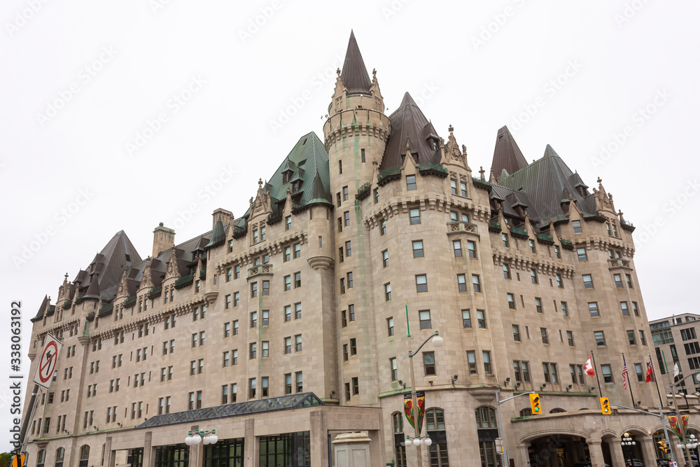A grand Gothic revival building in Ottawa