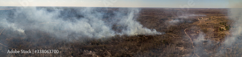 In Ukraine, forests and fields are burning.