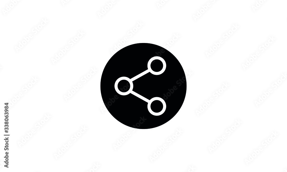 Obraz premium Share icon vector illustration,Social Share buttons icon