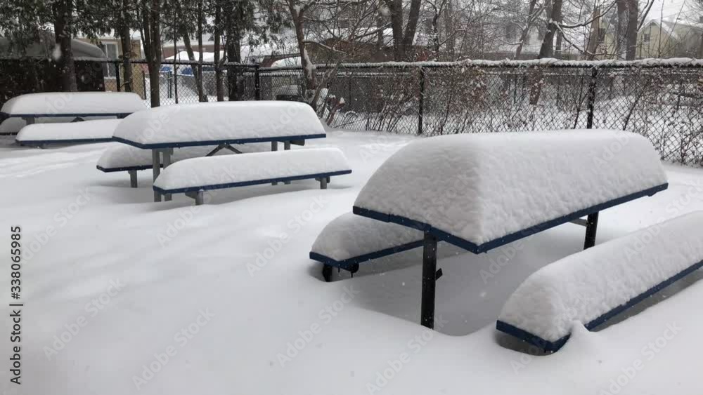 Heavy snowfalls in winter in Ottawa, Canada Heavy snowfalls in winter in Ottawa, Canada