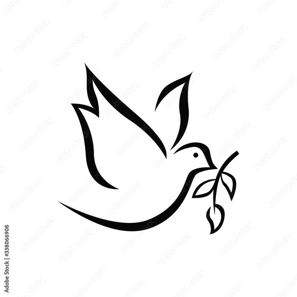 the pigeon for the peaceful sign in the world