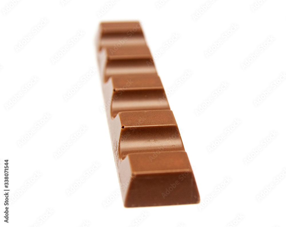 Chocolate bar isolated on a white background. Chocolate bar isolated on a white background.