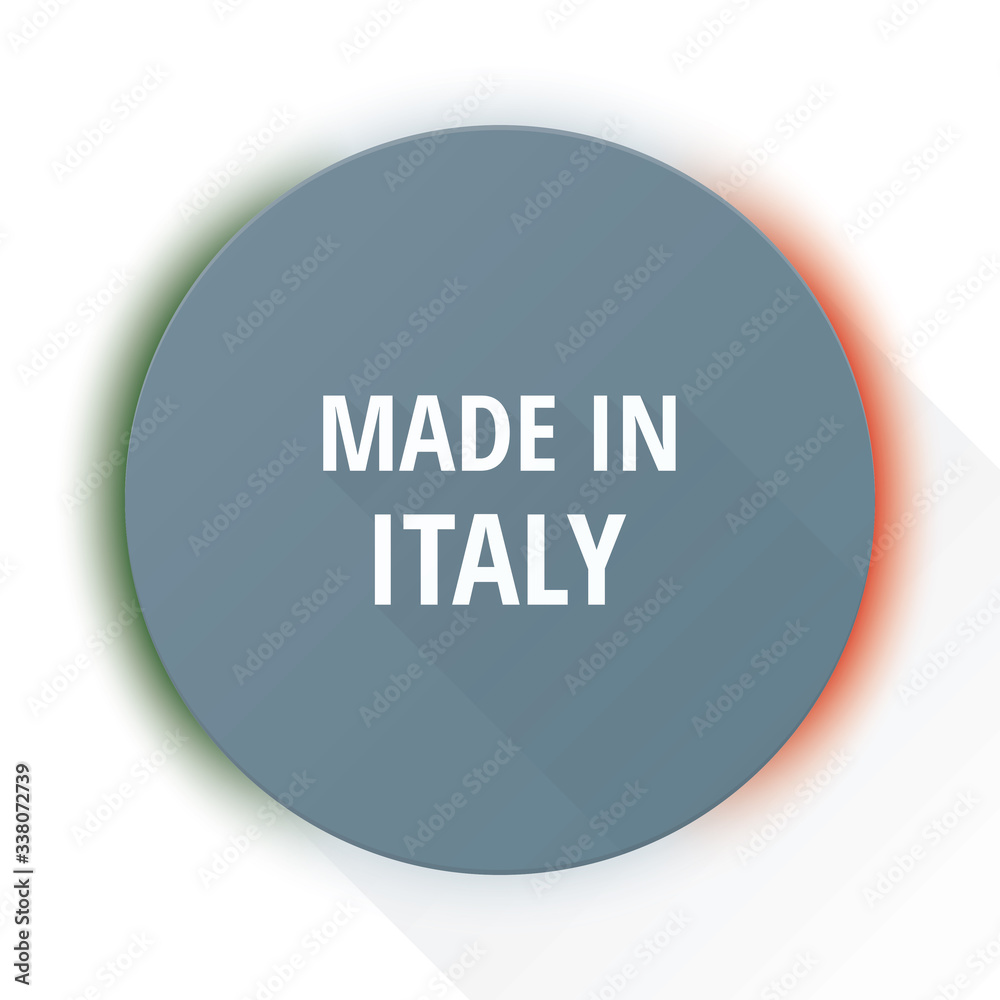 Product Made in Italy sign label illustration Product Made in Italy sign label illustration