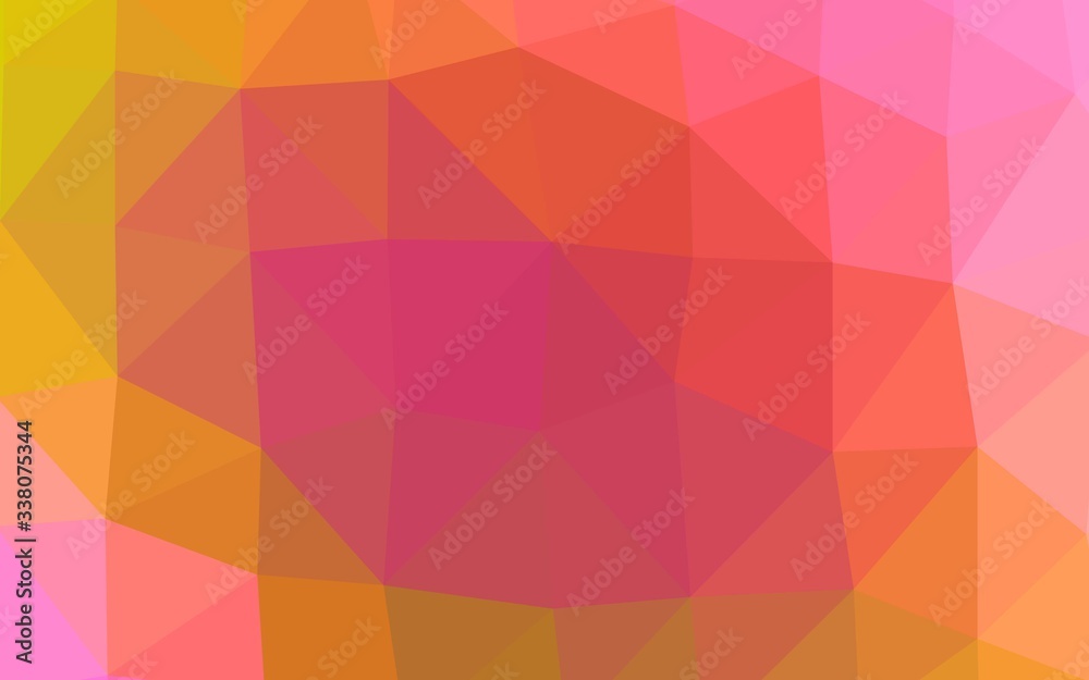 Light Pink, Yellow vector polygonal background. A sample with polygonal shapes. Brand new design for your business. Light Pink, Yellow vector polygonal background. A sample with polygonal shapes. Brand new design for your business.